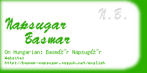 napsugar basmar business card